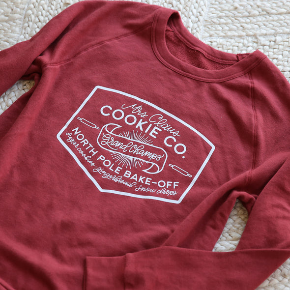 Mrs. Claus Cookie Co. Terry Crewneck