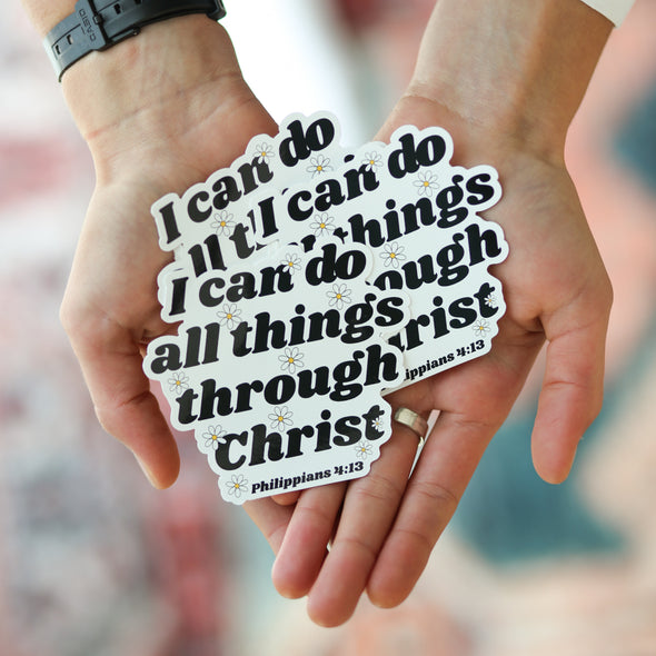 Mirror Message with scripture "I can do all things through Christ"