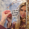 Mirror Message with scripture "I can do all things through Christ"